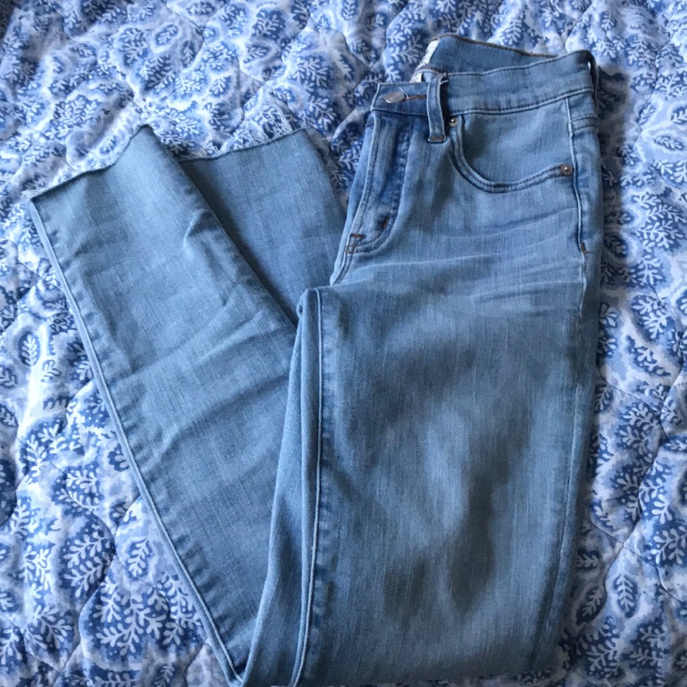 Jcrew 9” High Rise Toothpick Jean